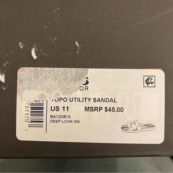 BASS OUTDOOR Topo Utility Comfort Slide Sandals Women’s Size 11 - Picture 8 of 9